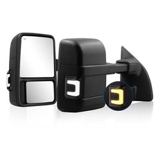 Switchback Towing Mirror Compatible With 1999-2016 F250 F350 F450 F550 Black