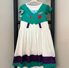 Girls Toy Story Buzz Lightyear Costume Dress Size 120, 43-47in tall 5-6 yrs old
