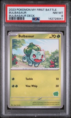 2023 POKEMON MY FIRST BATTLE-BULBASAUR DECK BULBASAUR PSA 8