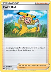 Poke Kid 173/202 Sword & Shield Base Set Uncommon Trainer Supporter