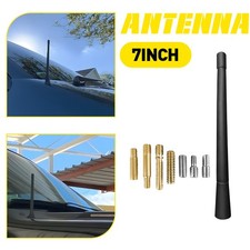 1X 7" Antenna Kit Short Black Antenna Aerial AM/FM Radio Mast Pole Replacement