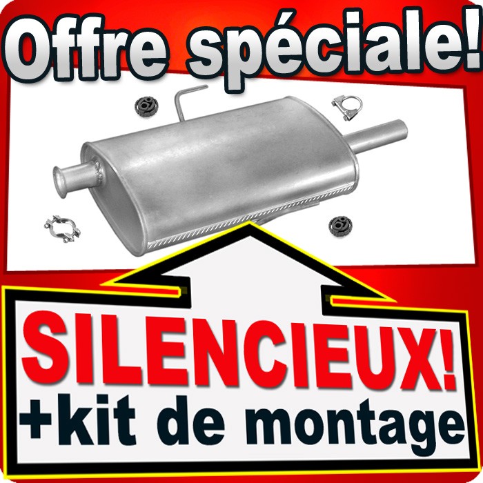 Silencieux intermédiaire Espace III 2.0 essence pour supprimer le bruit de pot