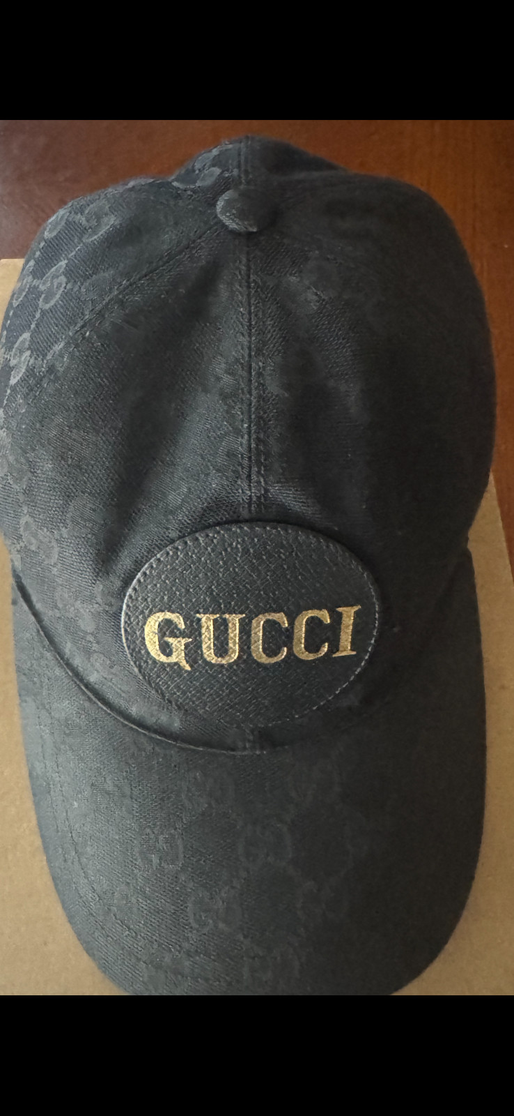 Authentic Gucci Black Monogram Baseball Cap size … - image 4