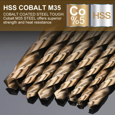 XCAN HSS Metallbohre Spiralbohrer 1-13mm Cobalt Edelstahlbohrer 1/5/10tlg Bohren Holz