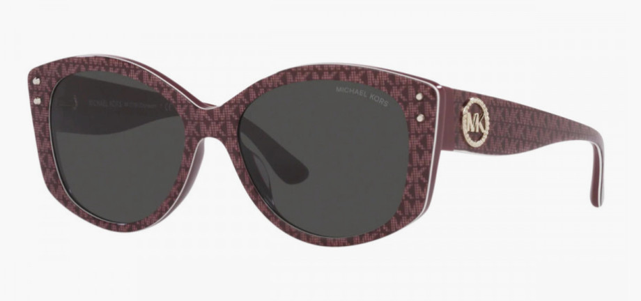 Солнцезащитные очки Michael Kors MK2175U 392387 54 с принтом логотипа Charleston Cateye Merlot