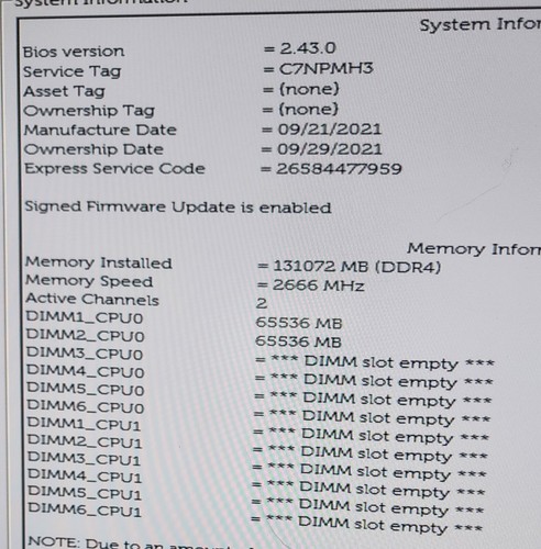 Dell Precision 7820 Tower Workstation 2x intel Xeon Gold 5222, 128gb RAM - READ - 第 16/17 張圖片