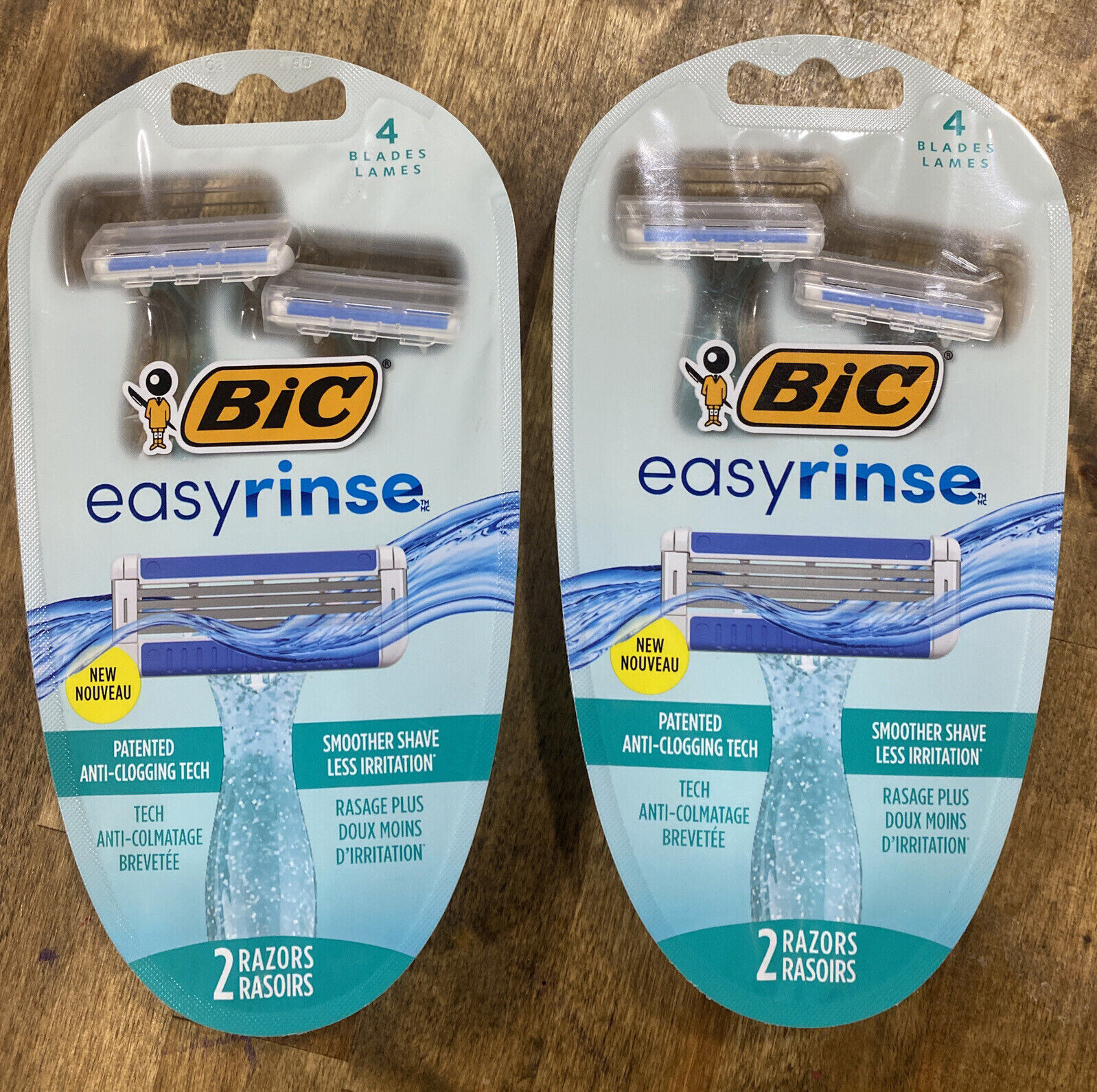 2-BIC Easy Rinse Women's Disposable 4-Blade Razors-2ct. Each | eBay