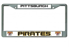 pittsburgh pirates chrome license plate frame made in usa