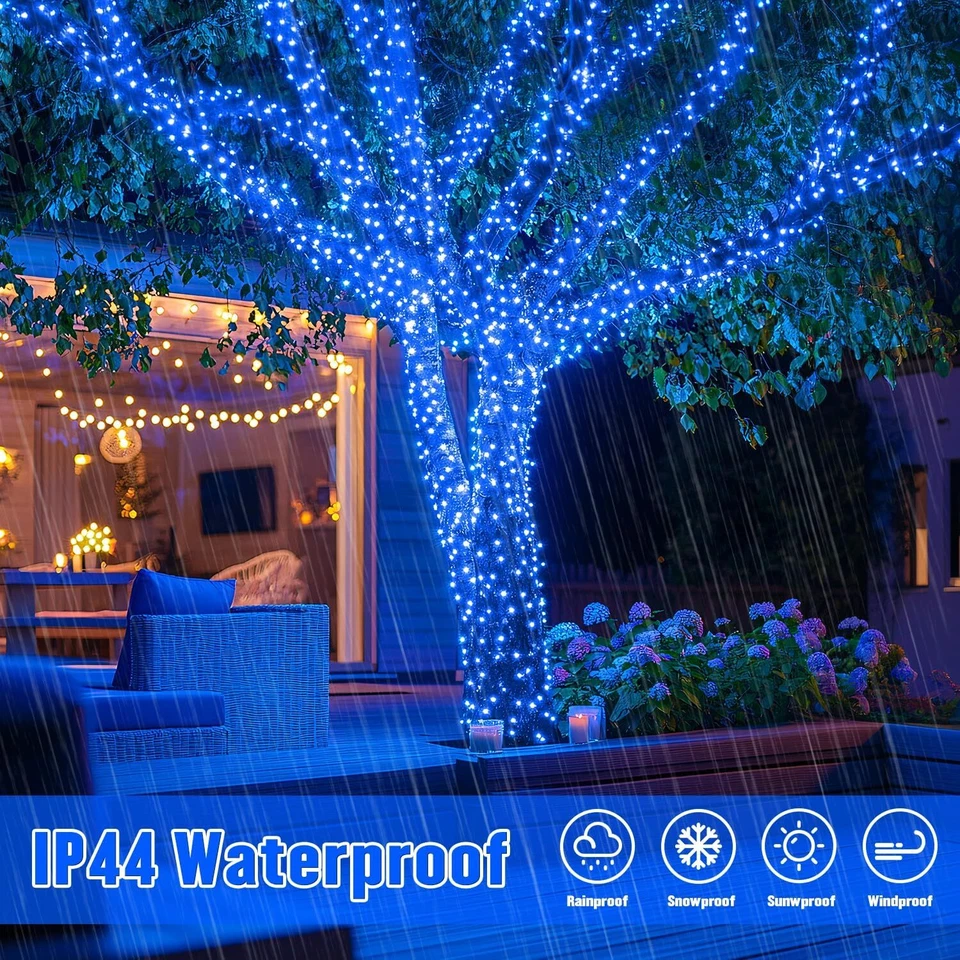 Solar String Lights Outdoor Garden Party Xmas Fairy Wedding Lamp 100-200 LED - Image 4 of 4