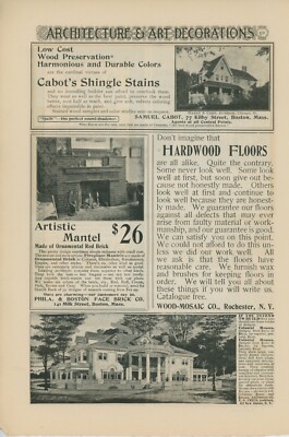 1901 E S Child Architect Vintage Ad New York NY House Plans Designs Colonial