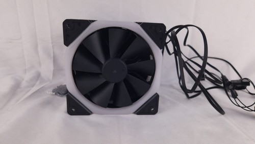 EZDIY-FAB 12cm 120mm Ring RGB Fans x5- No Controller - Untested - Photo 2/3