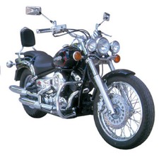 Paramotore Spaan acciaio cromato Ø 30mm specifico per Yamaha Dragstar 650