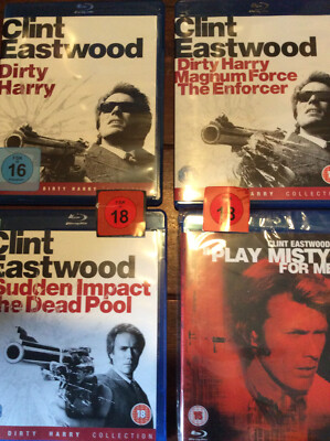 Clint Eastwood [7 Blu ray] Dirty Harry Magnum Force Misty for me Enforcer Dead P