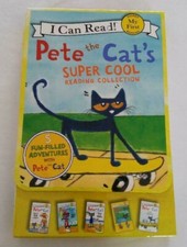 Pete the Cat Box Set of Five Kids Books Super Cool Reading Collection I Can Read
