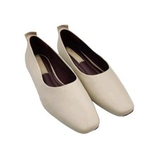 Franco Sarto Women's L-Vana White Slip On Ballet Flats Shoes Size 7