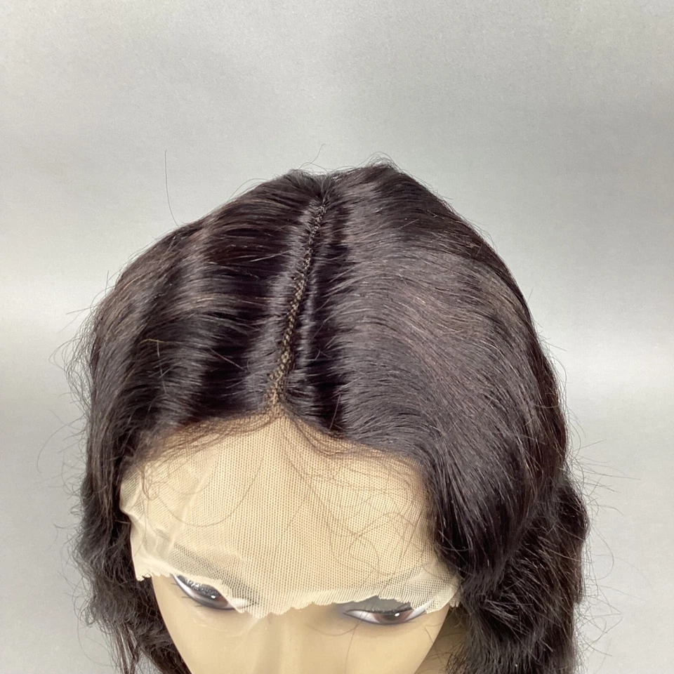 HD Lace Front Wig Body Wave Natural Black 14”-18” 100% Unprocessed Human Hair - Image 2 of 4