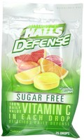 Halls Defense Vitamin C Drops Sugar Free Assorted Citrus 25 Each on sale Halls Defense Vitamin C Drops Sugar Free Assorted Citrus 25 Each on sale