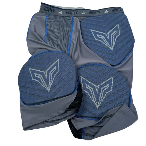 Alleson Vortex 5SIPG2 Integrated 5 Padded Football Girdle Mens Medium Gray New - Picture 2 of 9