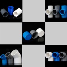 PVC Pipe Fittings Straight 90 /45 Elbow Tee Cap Water Supply Pipes ID 16-200mm
