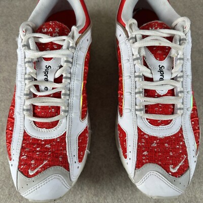 Nike Air Max Tailwind 4 X Supreme White Red AT3854-100 Size 10.5