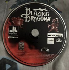Blazing Dragons (Sony PlayStation 1, 1996) Disc Only Tested