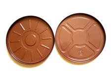 Empty Brown 7" Metal Can for 400 ft. reel