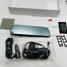 Jansite 10" Rear View Mirror Camera Mirror Dash Cam Front and Rear 1080P