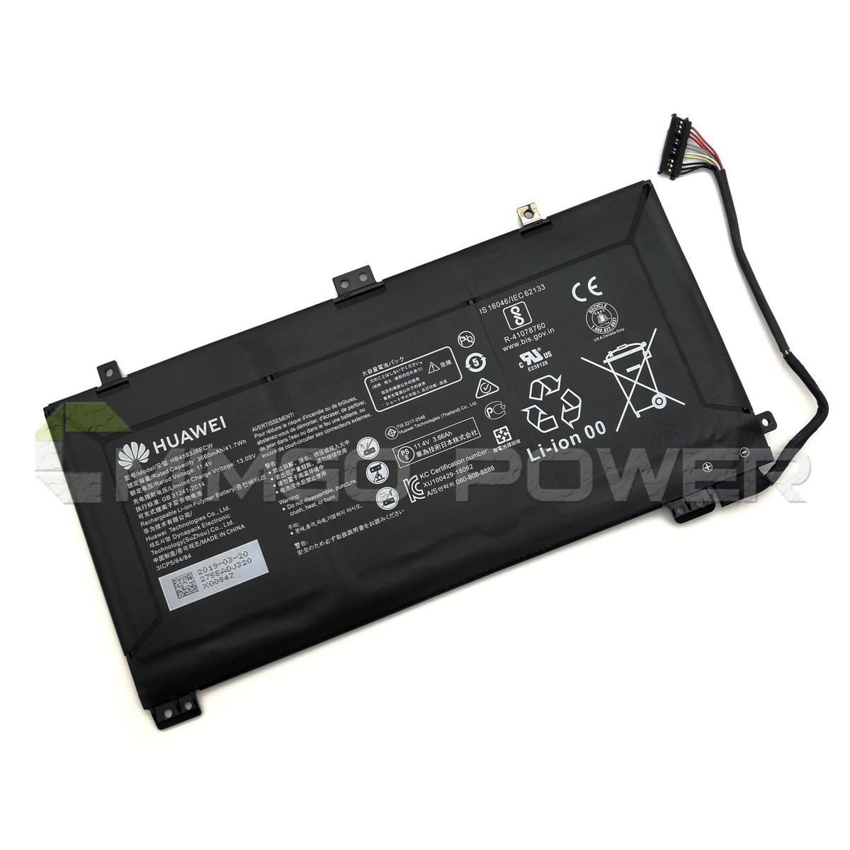 New Genuine HB4593J6ECW OEM Battery for Huawei MateBook 13 2020 HN