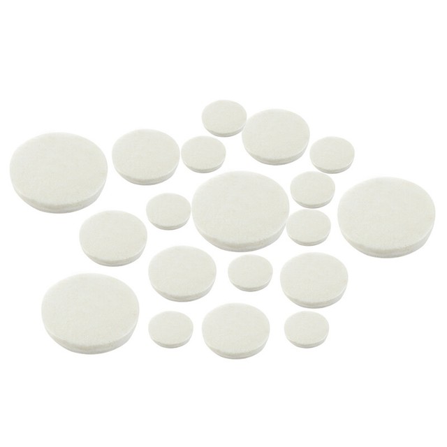 1X(17pcs Clarinet Leather Pads Replacement for Exquisite Wind Instrument U4M7 BR