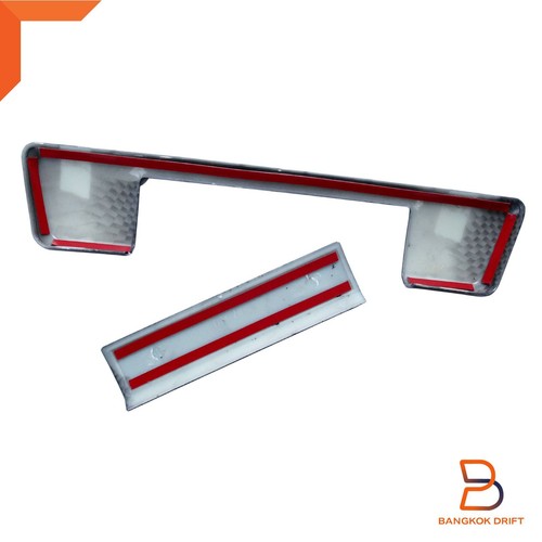 CARBON FIBER BLACK TAILGATE HANDLE COVER INSERT FOR ISUZU D-MAX DMAX 20-23 TF - Picture 4 of 5