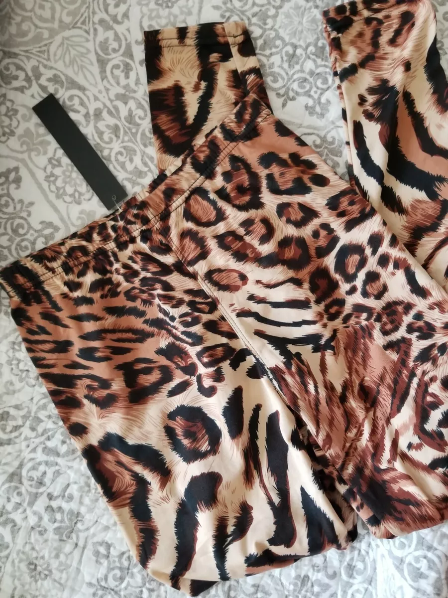 80s leopard print shop leggings