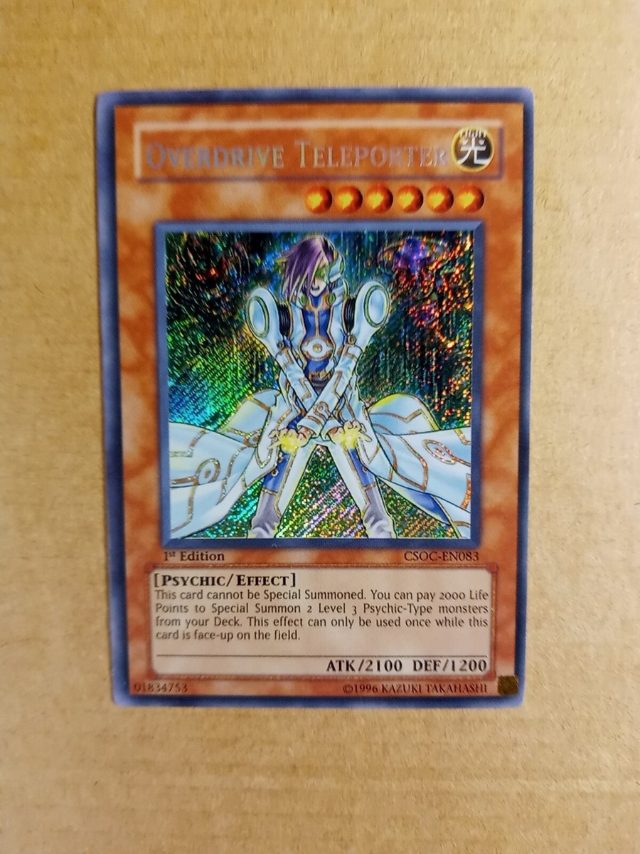 I.M OVERDRIVE サイン会トレカ yes24 サイン入り Overdrive Teleporter CSOC-EN083 1st ed Secret Rare Yugioh NM See