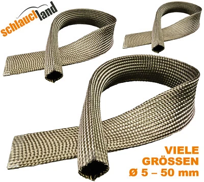 SCHLAUCHLAND 1m TITAN HITZESCHUTZSCHLAUCH Wärme Hitze Schutz Schlauch Kabel Mantel Isolation
