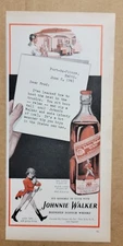 NOSTALGIC 1941 Print Ad Advertisement Johnnie Walker Red Scotch Whiskey Haiti