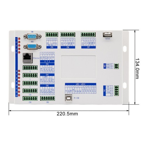 Sistema de tarjeta controladora láser de CO2 Ruida RDC6332G para grabado máquina de corte - Imagen 3 de 7
