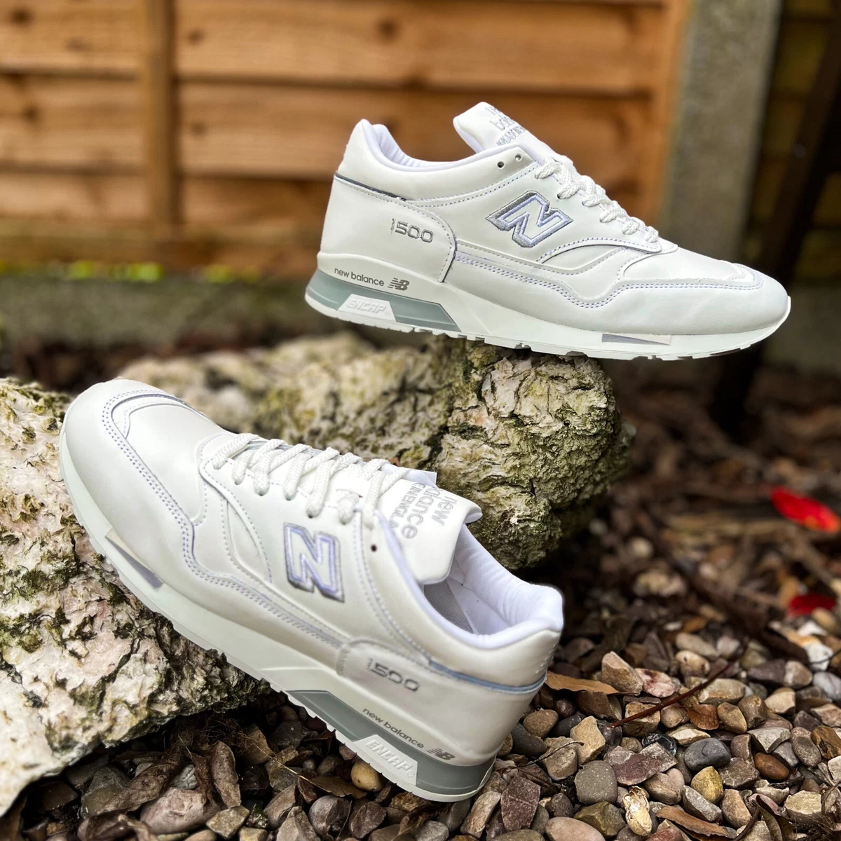 New Balance M1500WHI Leather White/Grey UK9.5 EUR44 US10 Made In  