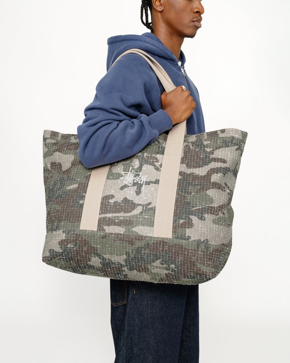 Stussy Needle Punch Faded Camouflage XL Tote Bag | eBay Stussy Needle Punch Faded Camouflage XL Tote Bag | eBay
