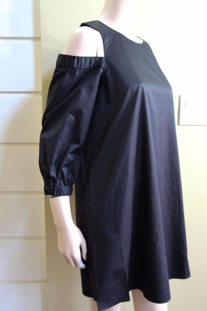 NEW 2016 AUTH TIBI Cutout Shoulder Dress in Black $395 image 6