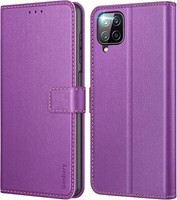 Samsung Galaxy A12/M12 HandyhüLle Leder Flipcase Mit Kartenschlitzen