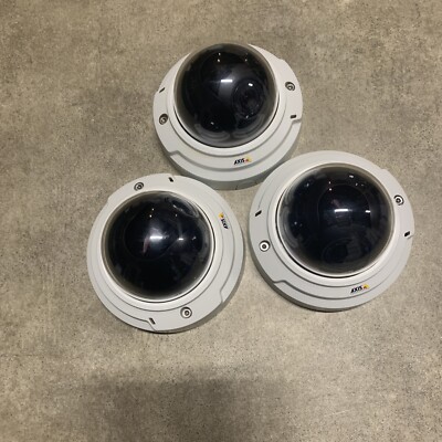 Axis P3354 12mm Tamper-Resistant Indoor Fixed White Dome Camera Lot Of 3