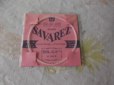 Savarez SOL-G 3rd classical nylon guitar string high tension No 523 R