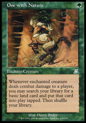 MTG ONE WITH NATURE ITALIAN EXC - ALLES MIT DER NATUR - SCG - MAGIC