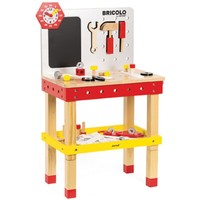 Janod Werkbank Bricolo Xl Werkzeug Kinder Werkzeugbank Werkstatt Holz Spielzeug