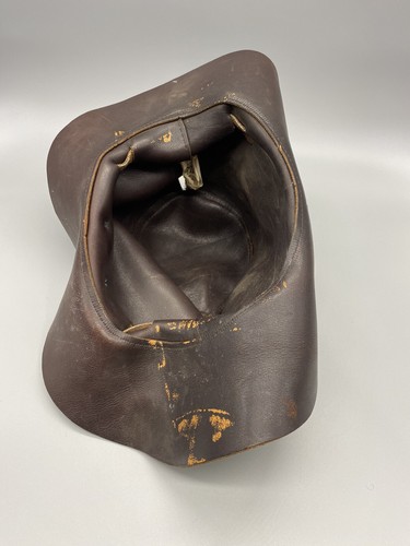HENSCHEL SKULLYS COWBOY HAT, Brown Suede Leather, Cowhide Mens Size Medium - Picture 8 of 9