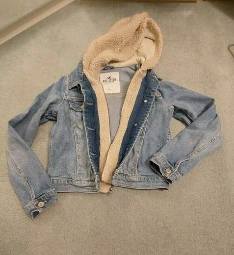 Hollister Denim Jacket With Sherpa 