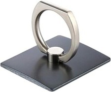 Finger Grip Ring - Phone Ring Stand Holder, 360 Degrees Rotating Metal Stand wit