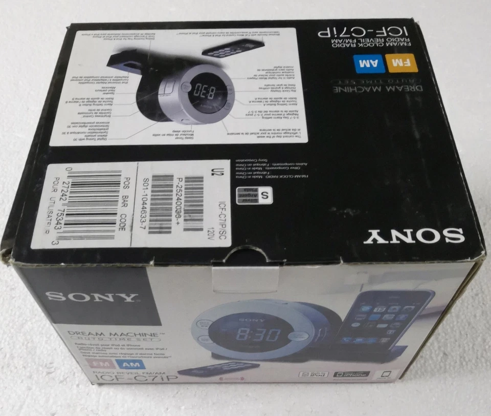 Sony ICF-C7IP Clock Radio for iPod and iPhone - Image 3 of 4
