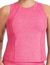 Member's Mark Women's Soft Rib Tank Top Moisture Wicking PINK LARGE