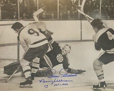 Gilles GILBERT & Norm ULLMAN Signed 8x10 Photo! Bruins And Leafs Legends ! W/COA