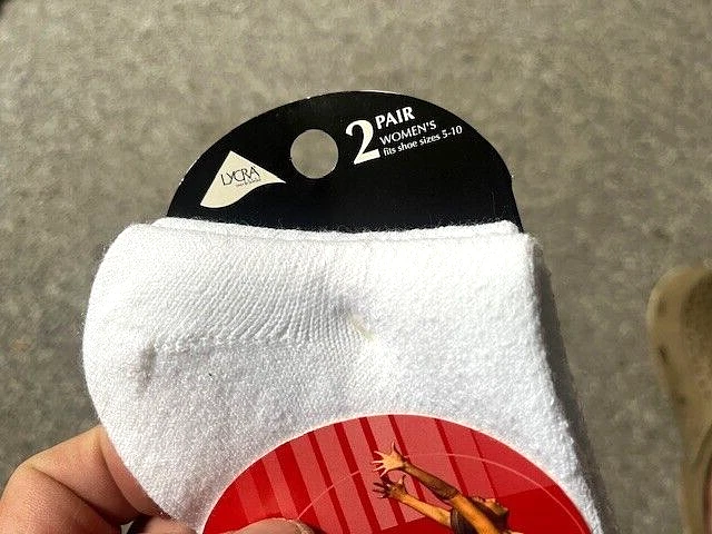 6 pares de calcetines blancos vintage hechos en EE. UU. para mujer Peds Coolmax talla 5-10 Foto 3 de 4
